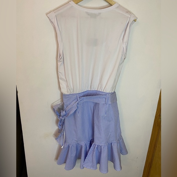 NWT Veronica Beard Ruffle Mini Shirt Dress Addyson - Picture 7 of 8